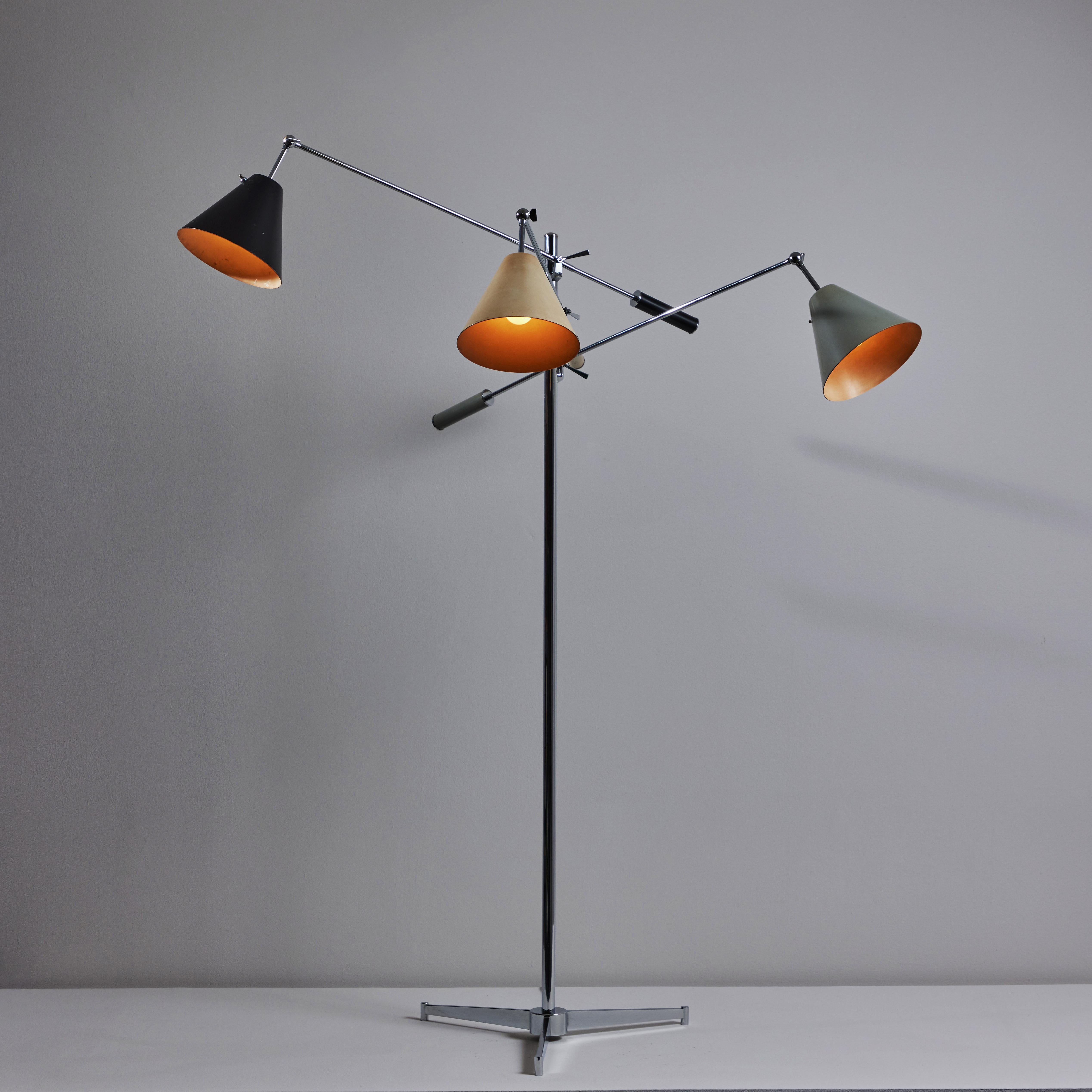 Triennale Floor Lamp by Angelo Lelli for Arredoluce In Good Condition In Los Angeles, CA