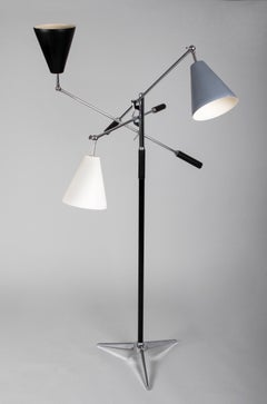 Triennale Floor Lamp in the Style of Angelo Lelii for Arredoluce, Italy 1950's