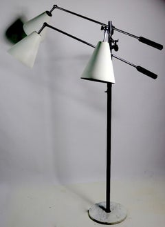 Triennale Floor Lamp Made in Italy Attributed to Gino Sarfatti / Angelo Lelli