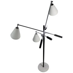 Triennale Floor Lamp Made in Italy Attributed to Gino Sarfatti / Angelo Lelli