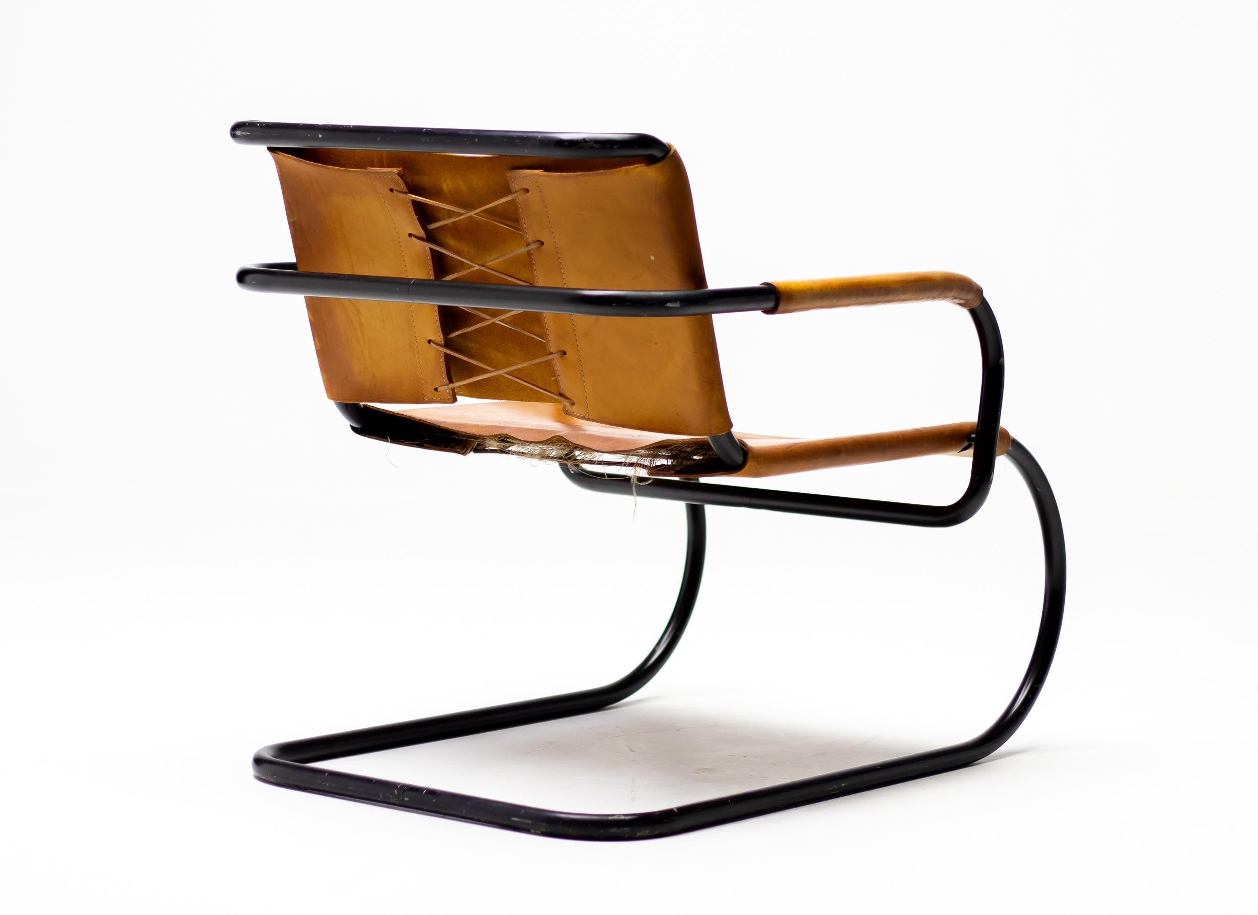 Triënnale Lounge Chair by Franco Albini, 1933 In Good Condition For Sale In Dronten, NL