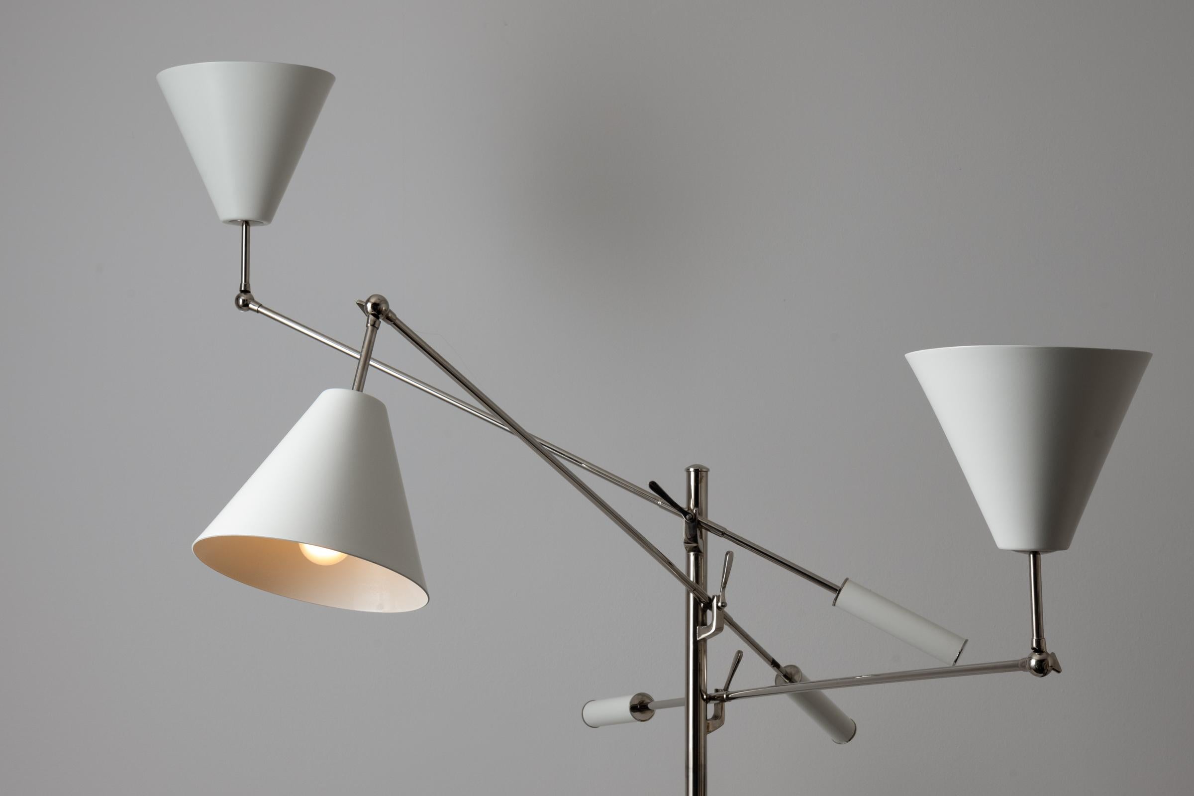 Italian Triennale Floor Lamp by Angelo Lelli for Arredoluce
