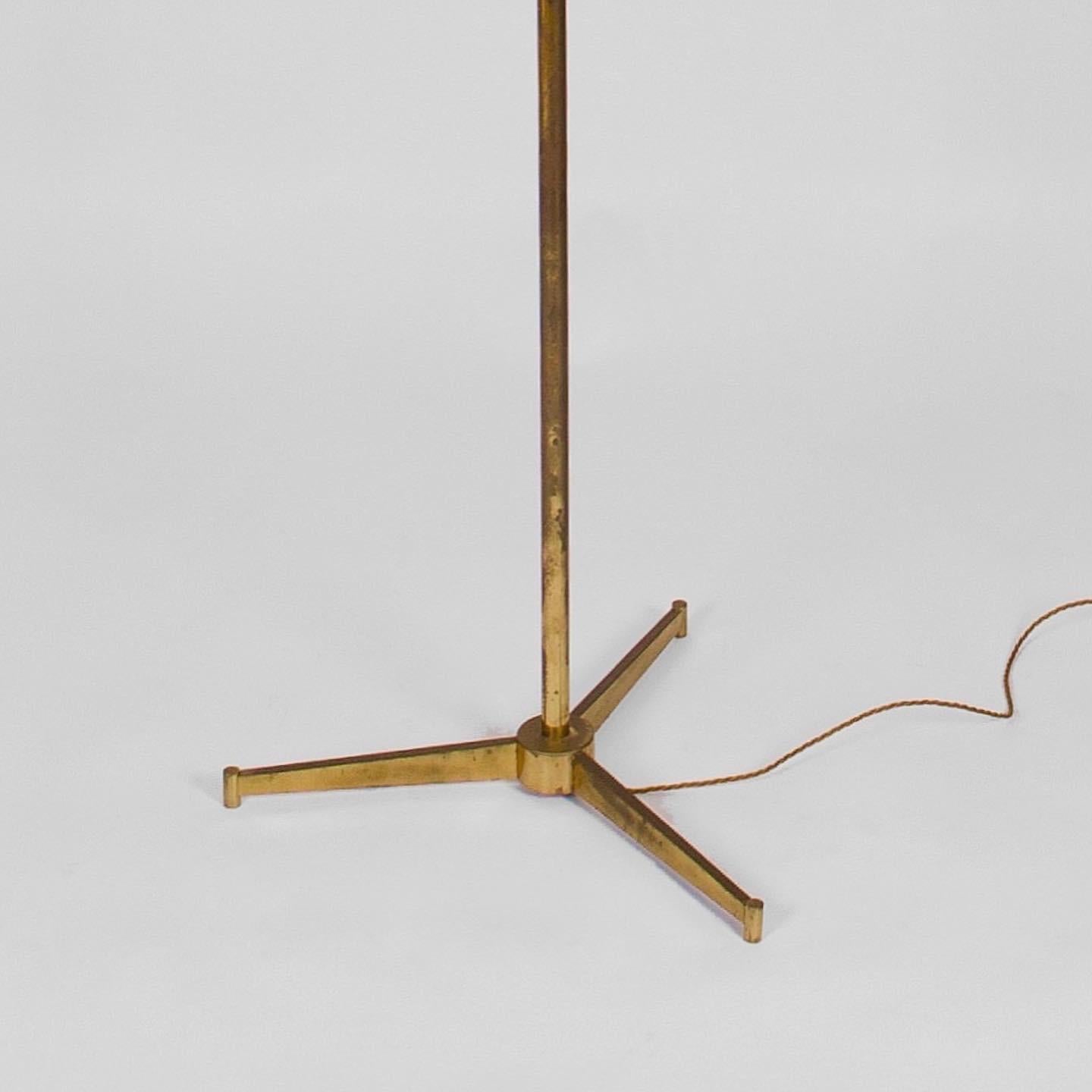 Aluminum 'Triennale' Floor Lamp Mod. 12128 by Angelo Lelli for Arredoluce, Italy, C.1955 For Sale