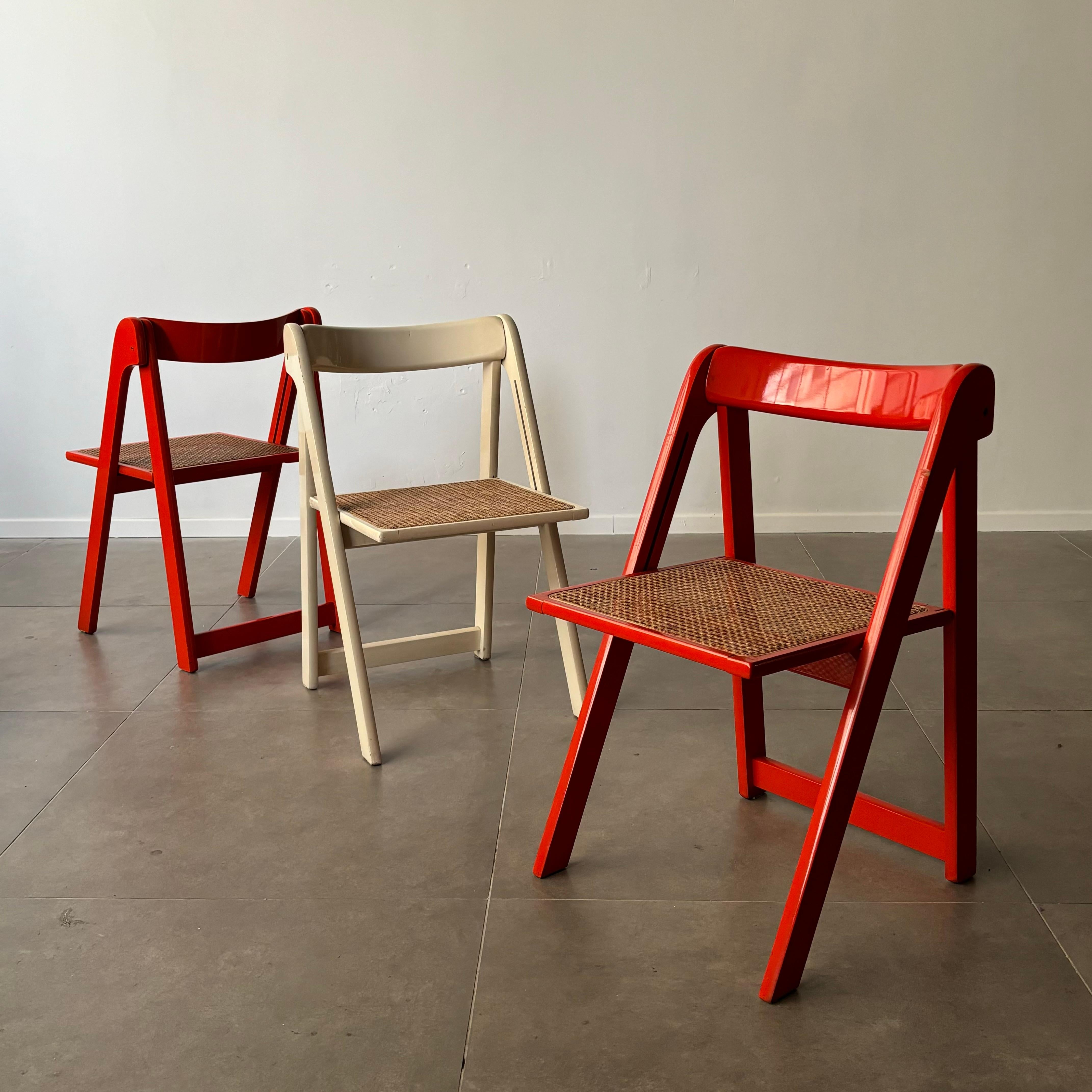 One orange chair available with new rattan seat.
•
