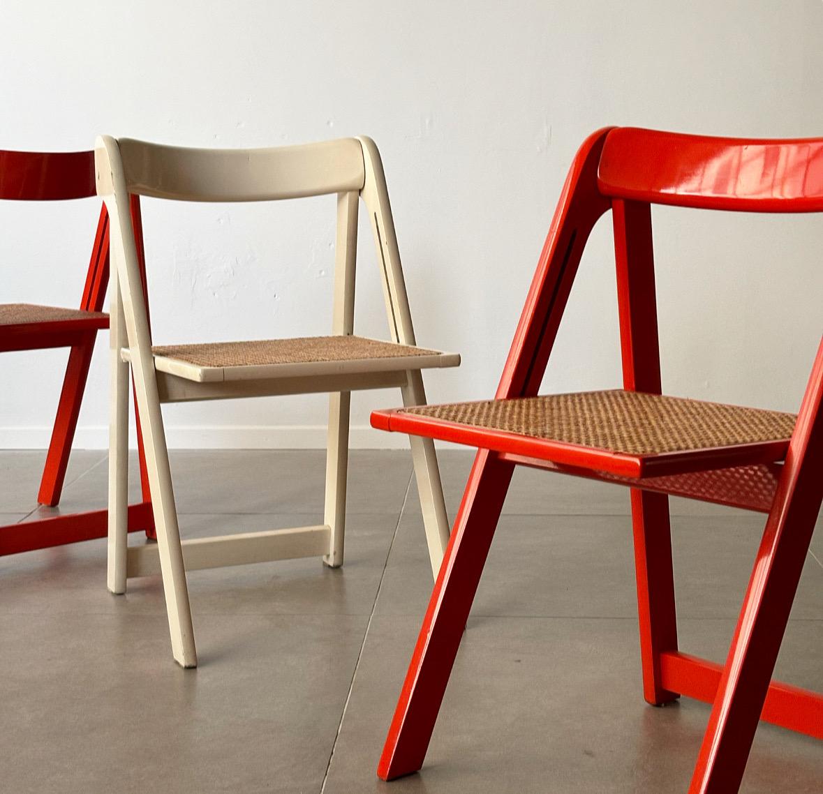 Trieste Chairs by Jacober and d'Aniello for Bazzani, 1960's In Good Condition In Tel Aviv-Yafo, Tel Aviv District
