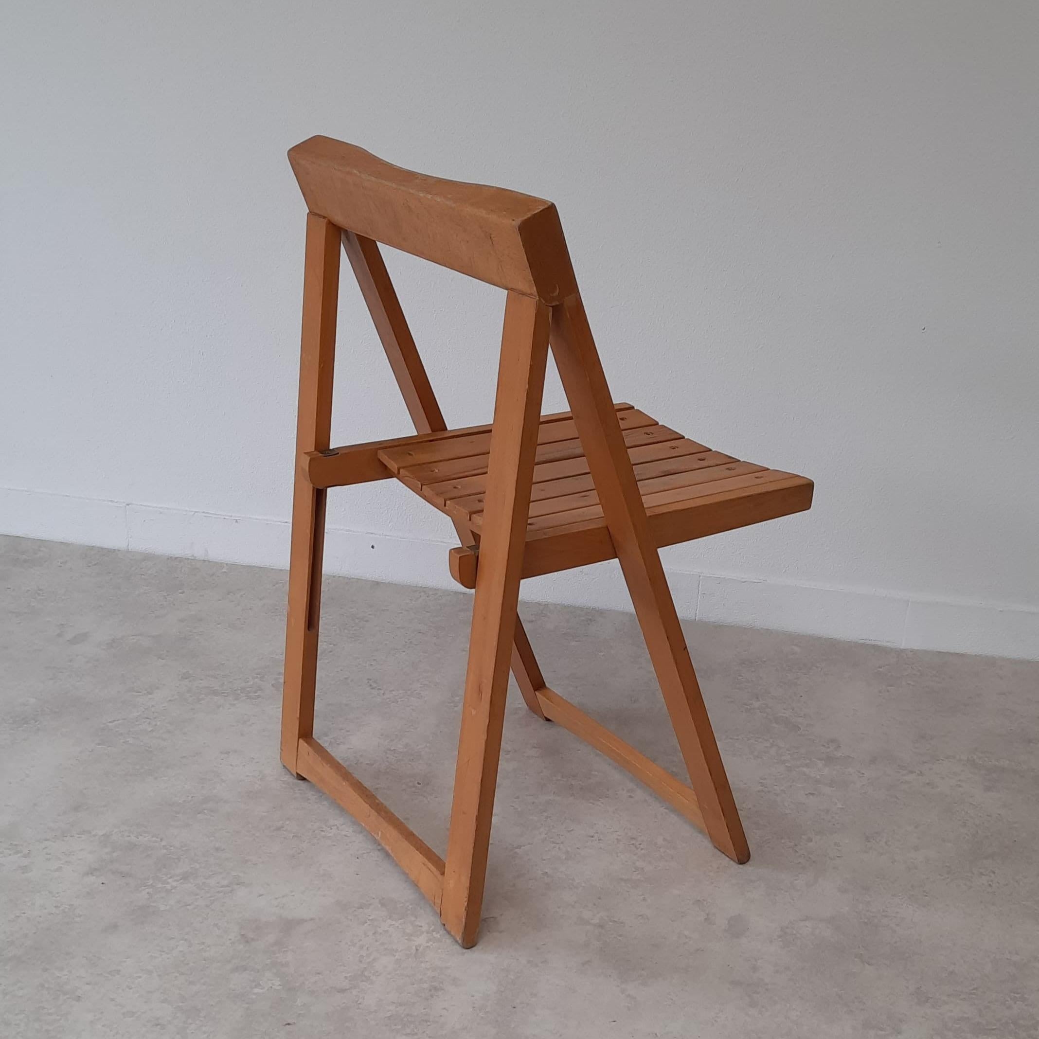 Mid-Century Modern Trieste folding chairs, Aldo Jacober Bazzani For Sale