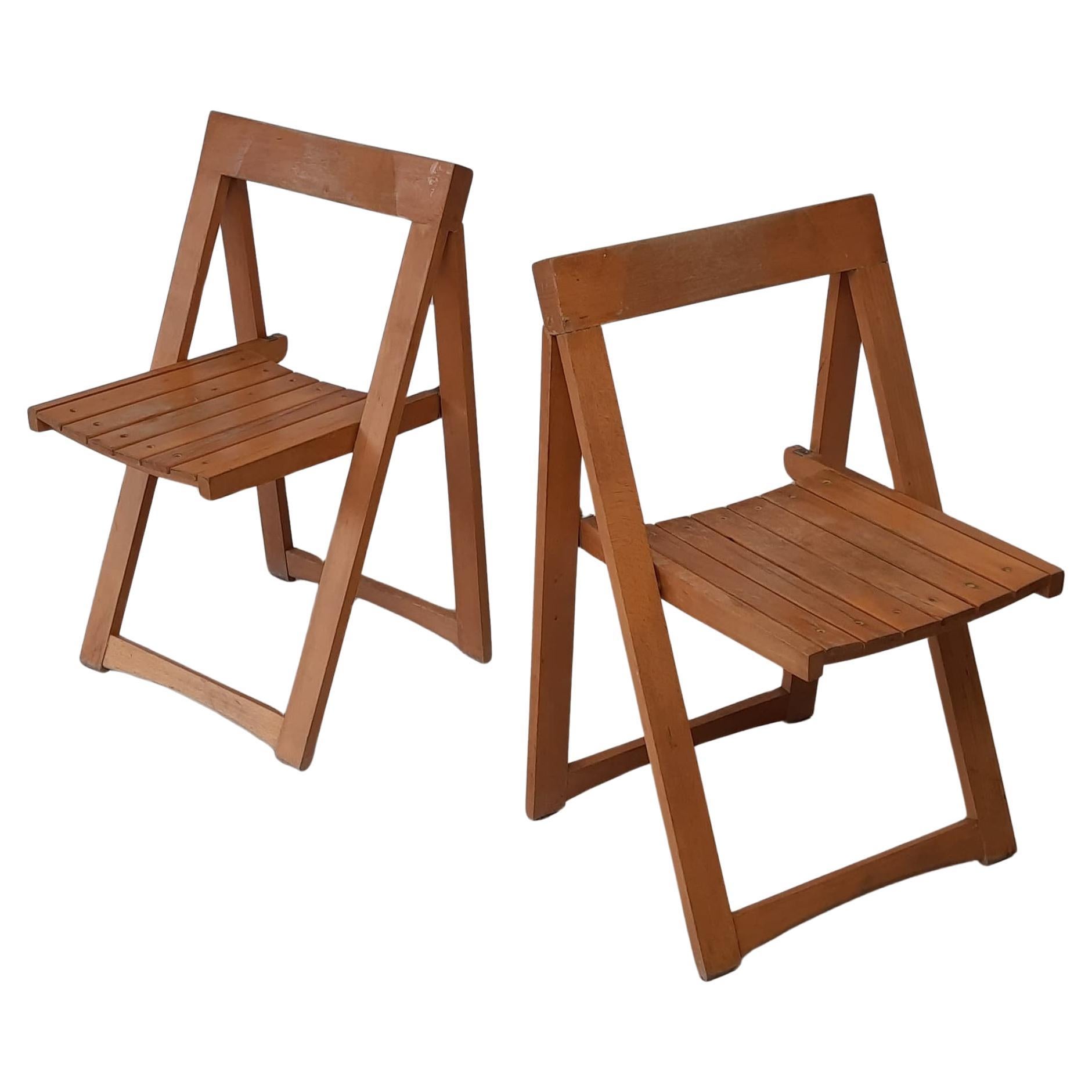 Trieste folding chairs, Aldo Jacober Bazzani