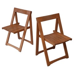 Vintage Trieste folding chairs, Aldo Jacober Bazzani