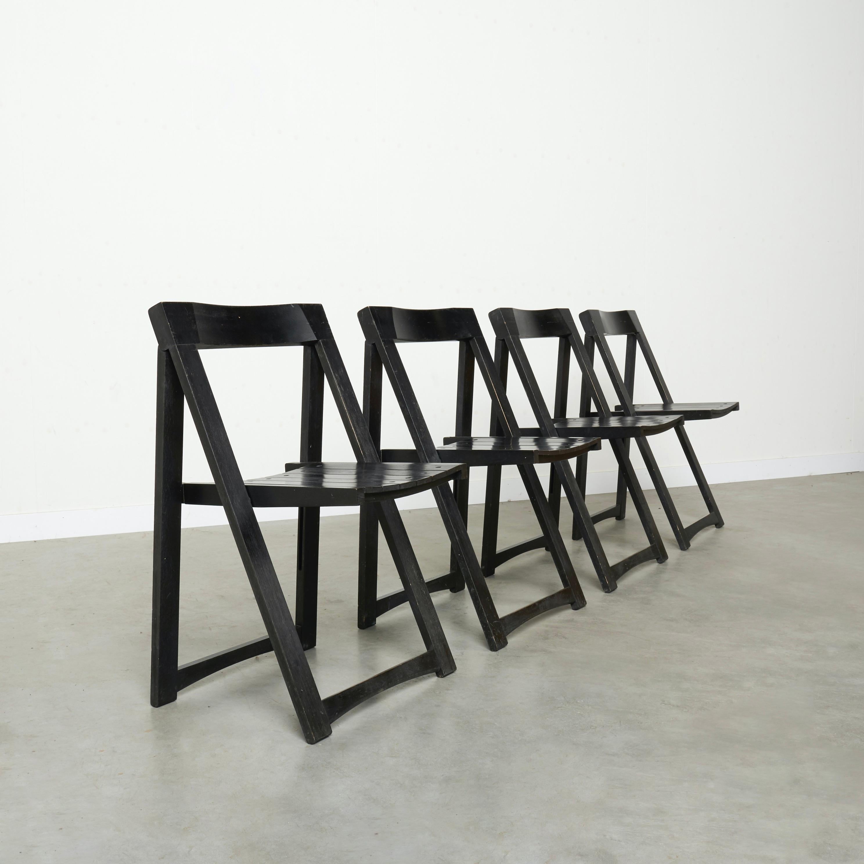 Mid-Century Modern Chaises pliantes Trieste d'Aldo Jacober, années 1960 en vente