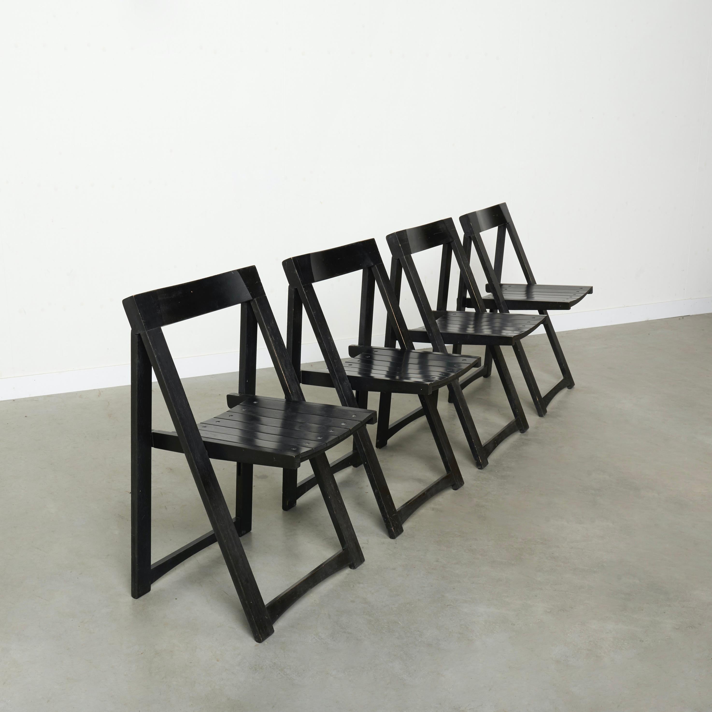 italien Chaises pliantes Trieste d'Aldo Jacober, années 1960 en vente