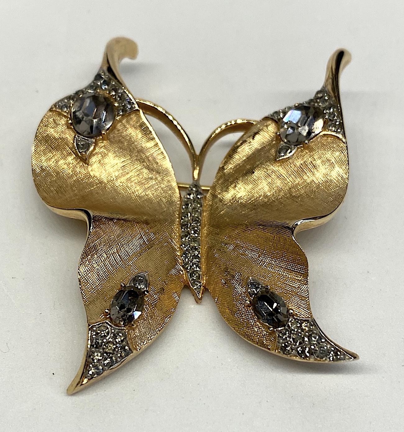 trifari butterfly brooch