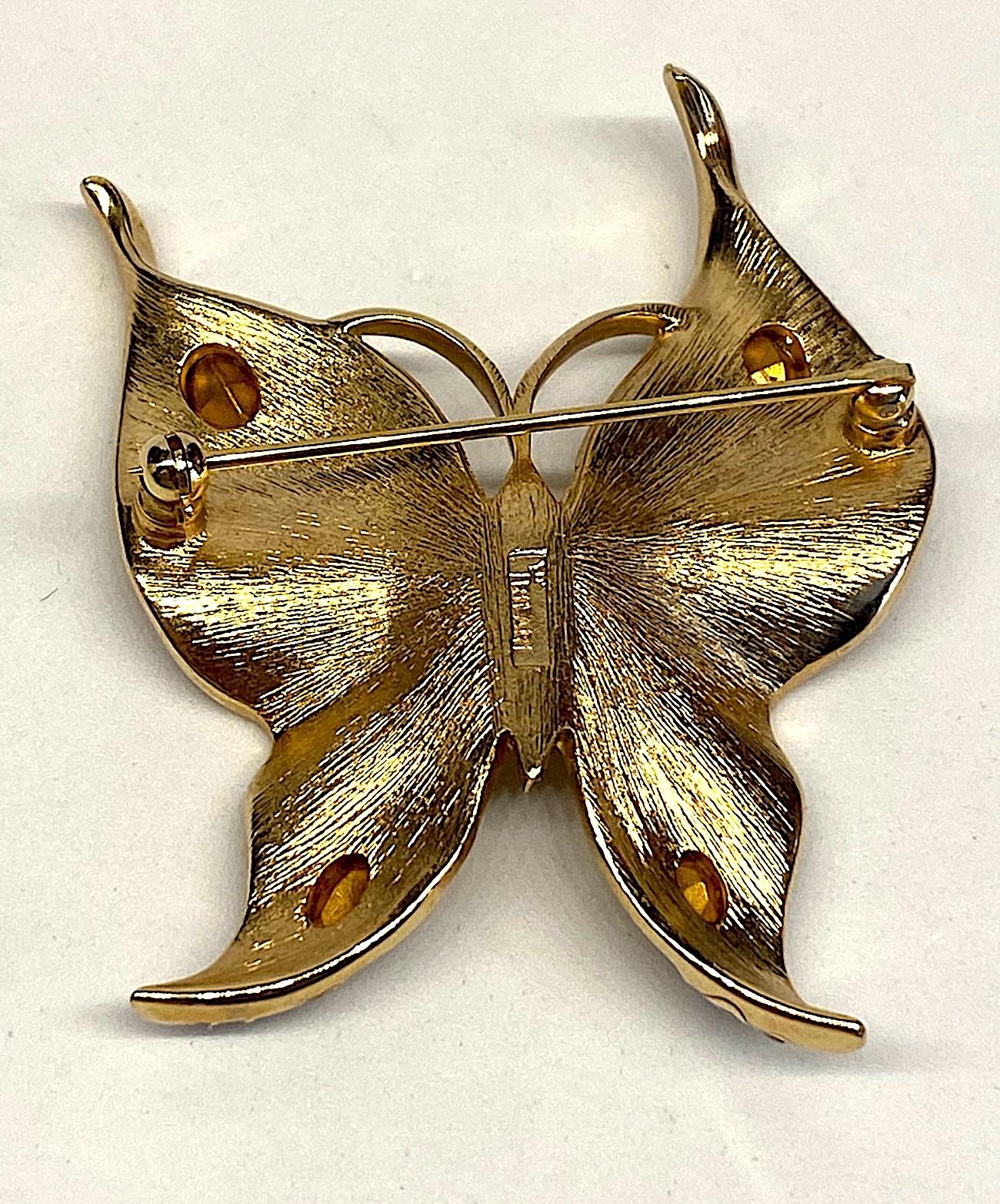 Women's or Men's Trifari 1950s Butterfly Brooch