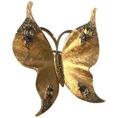 Retro Trifari 1950s Butterfly Brooch