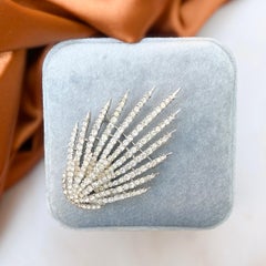Trifari 1966 Vintage Rhinestone Starflight Collection Brooch