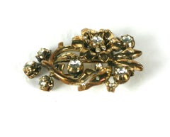 Trifari Alfred Philippe  Regence Georgian Style Flower Clip  Brooch