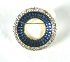 Trifari Alfred Philippe Invisibly Set Circle Brooch
