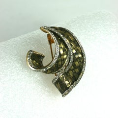 Trifari Alfred Philippe Retro Basket Weave Fur Clip