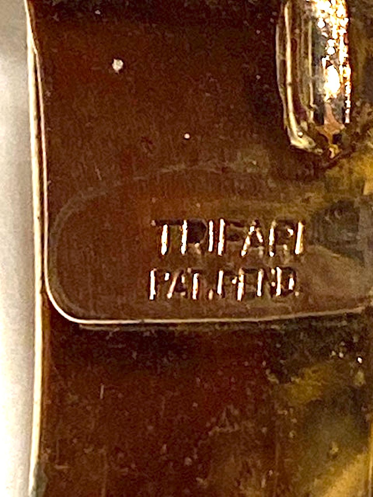 Trifari Alfred Philppe 1951 Glass Flower Bangle Bracelet 6