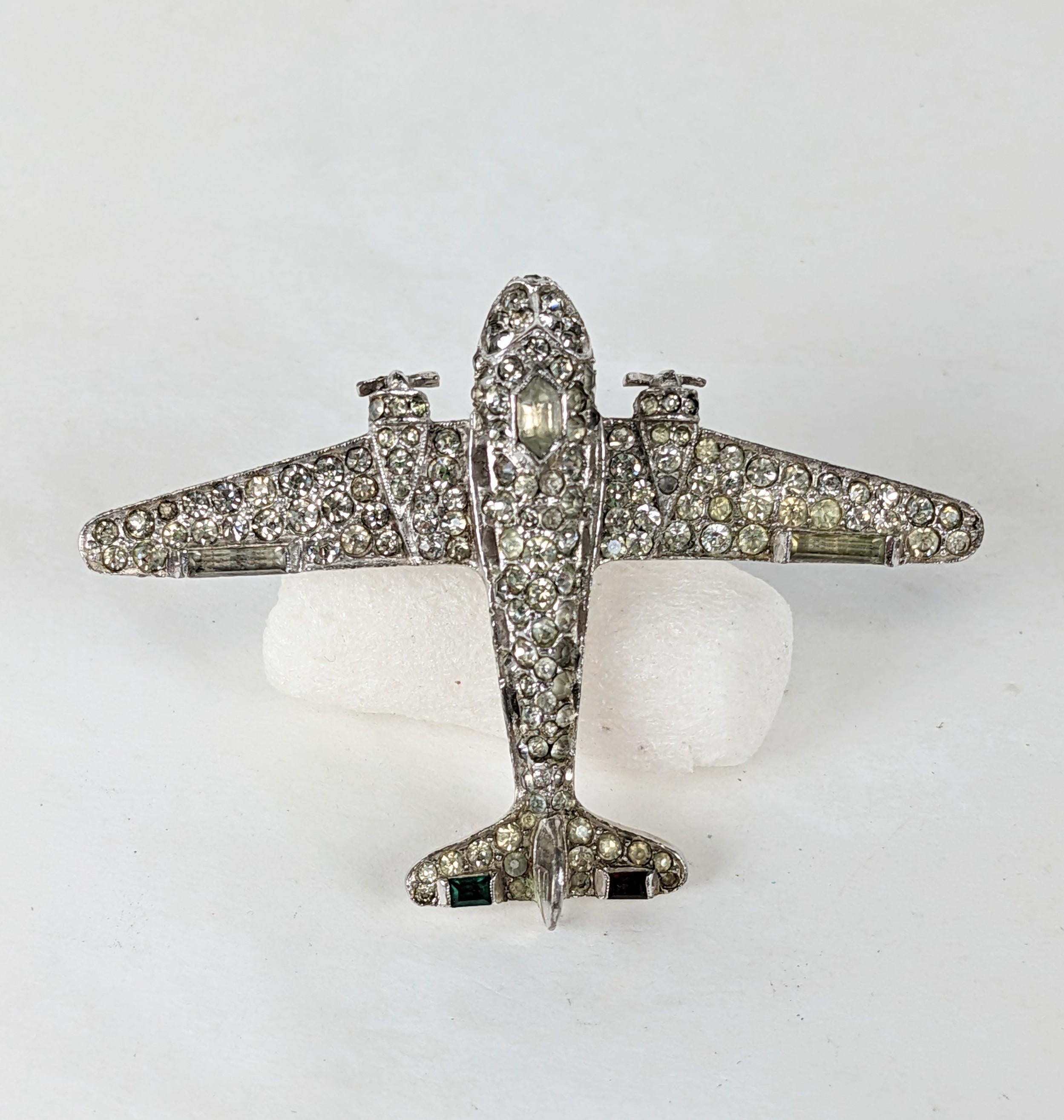 Trifari Plano Art Deco Pave Art Decó en venta
