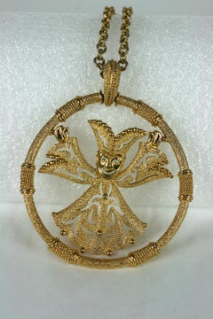 Trifari Articulated Jester Pendant