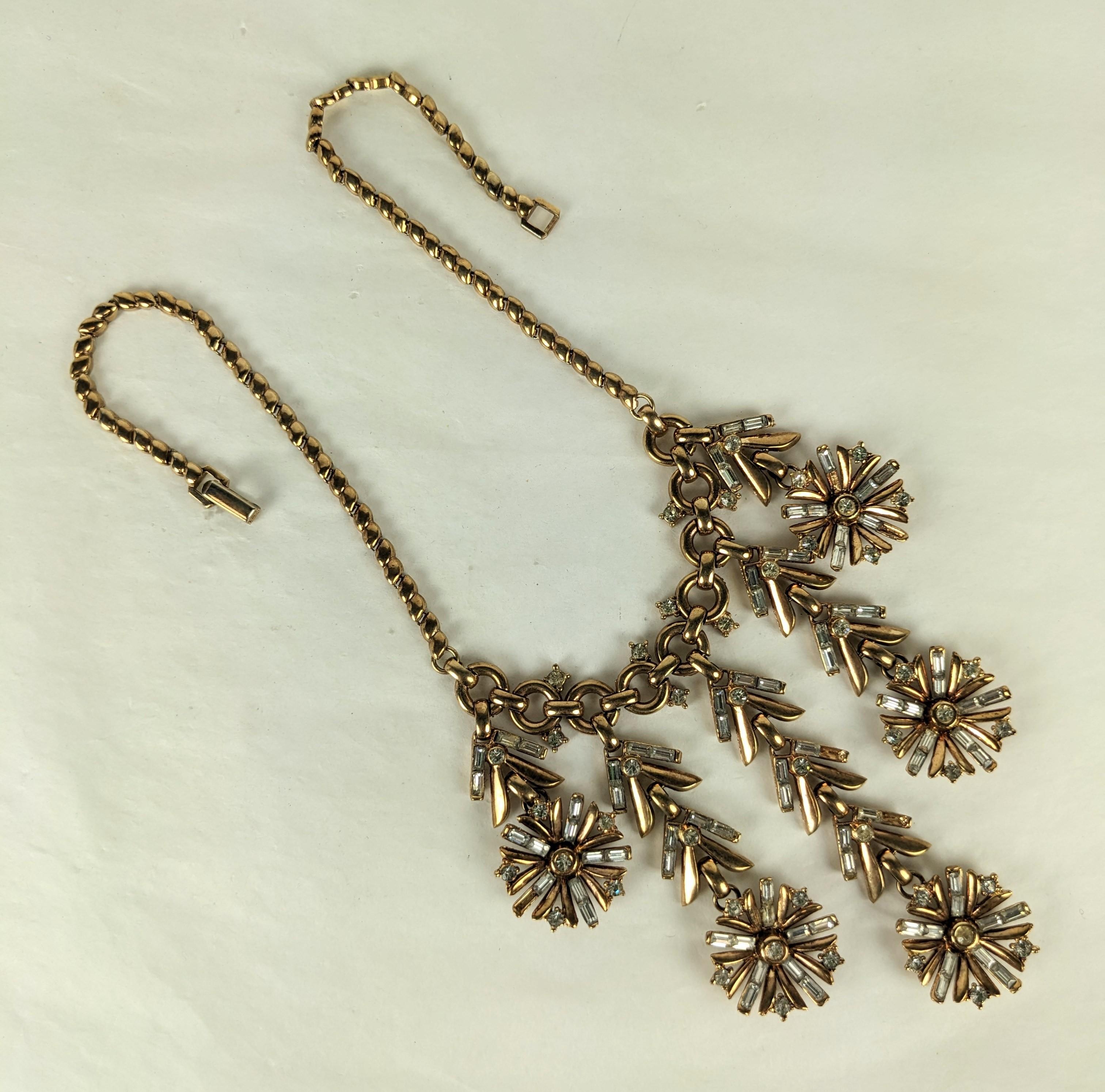 Trifari Articulated Snowflake Necklace  In Good Condition For Sale In New York, NY