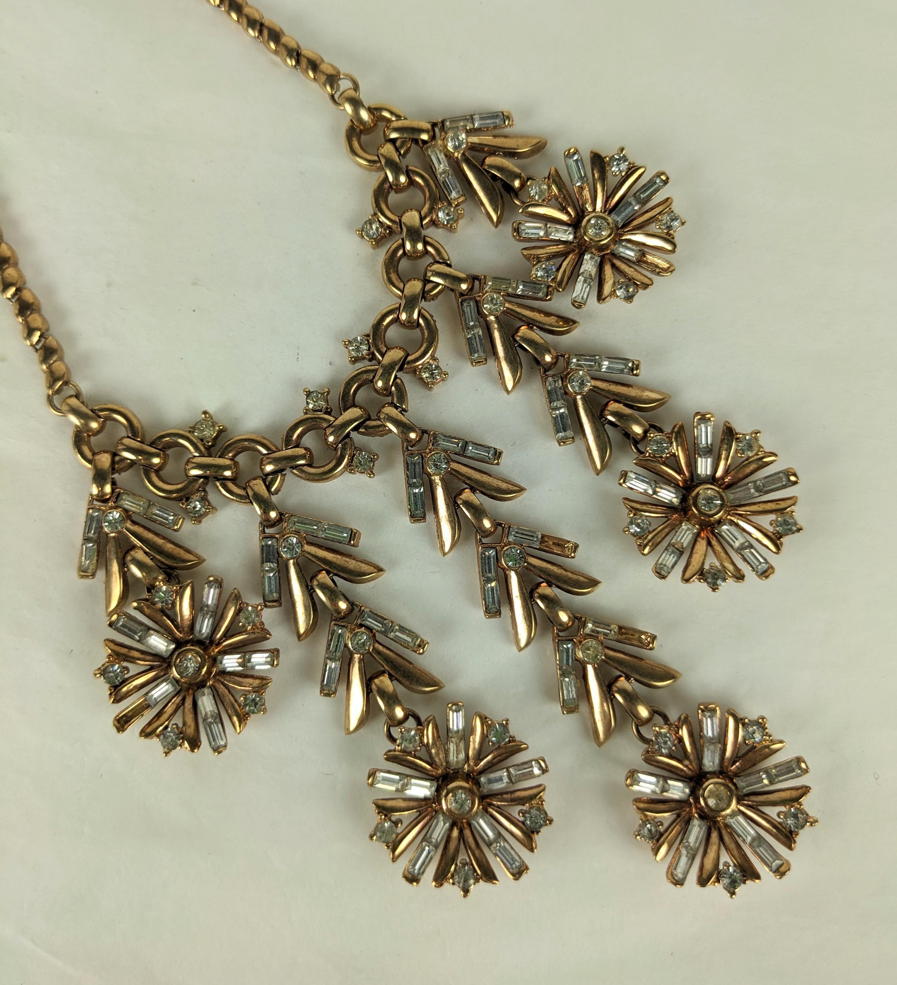 Trifari Gegliederte Schneeflocken-Halskette  für Damen oder Herren im Angebot