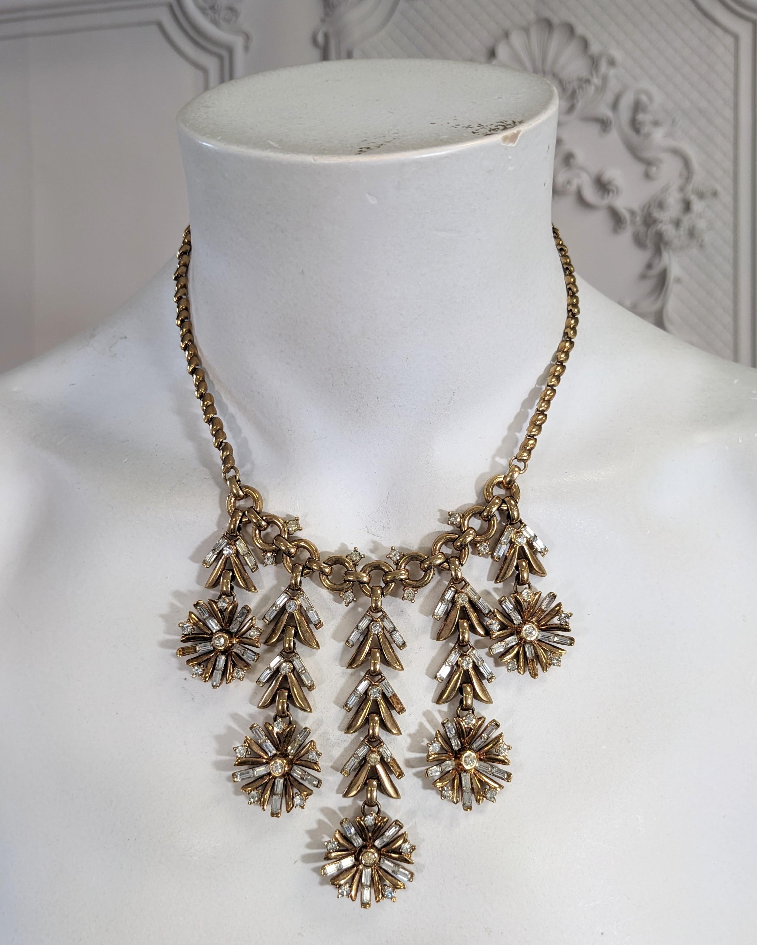 Trifari Articulated Snowflake Necklace  For Sale 2
