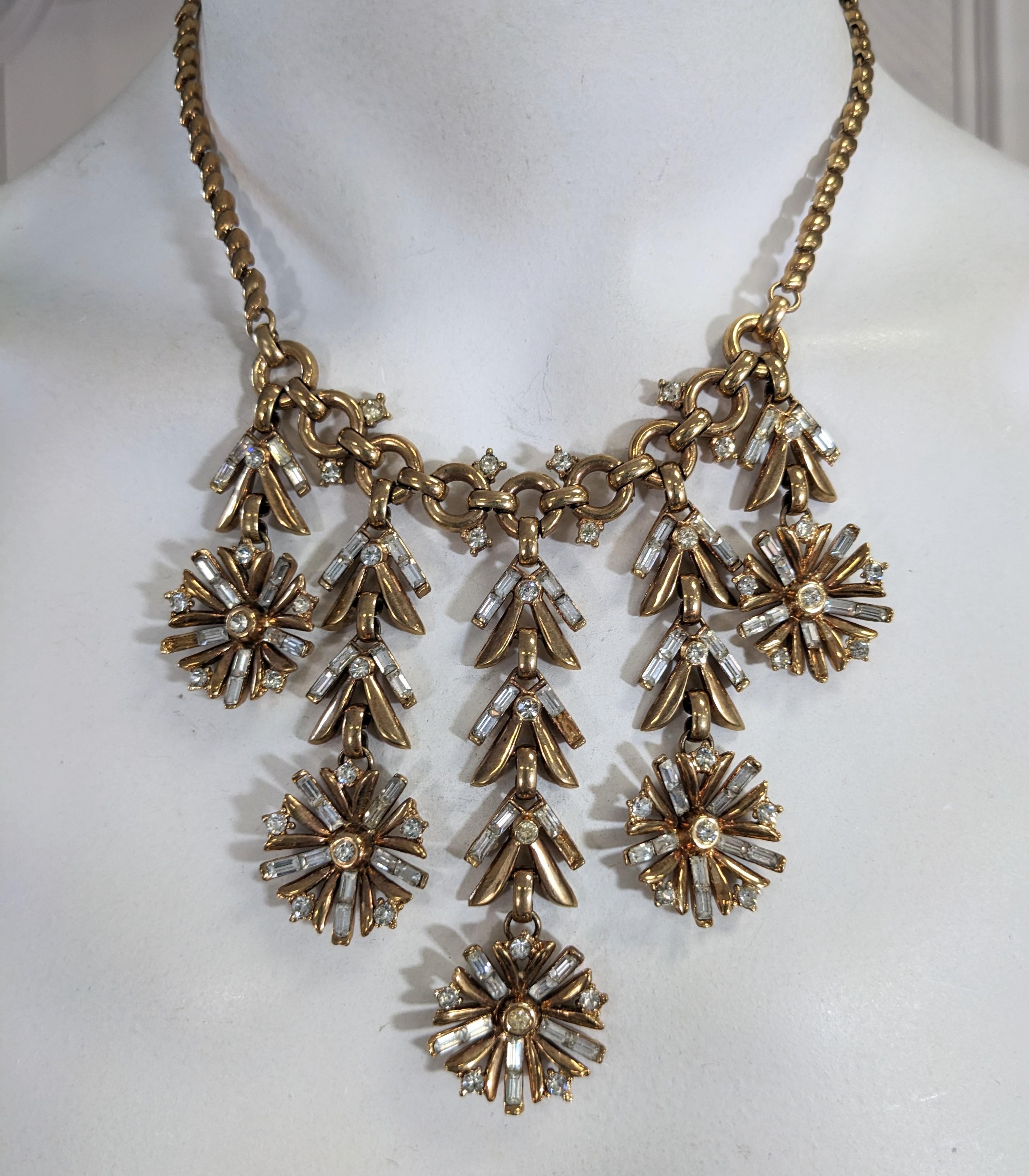 Trifari Articulated Snowflake Necklace  For Sale 3
