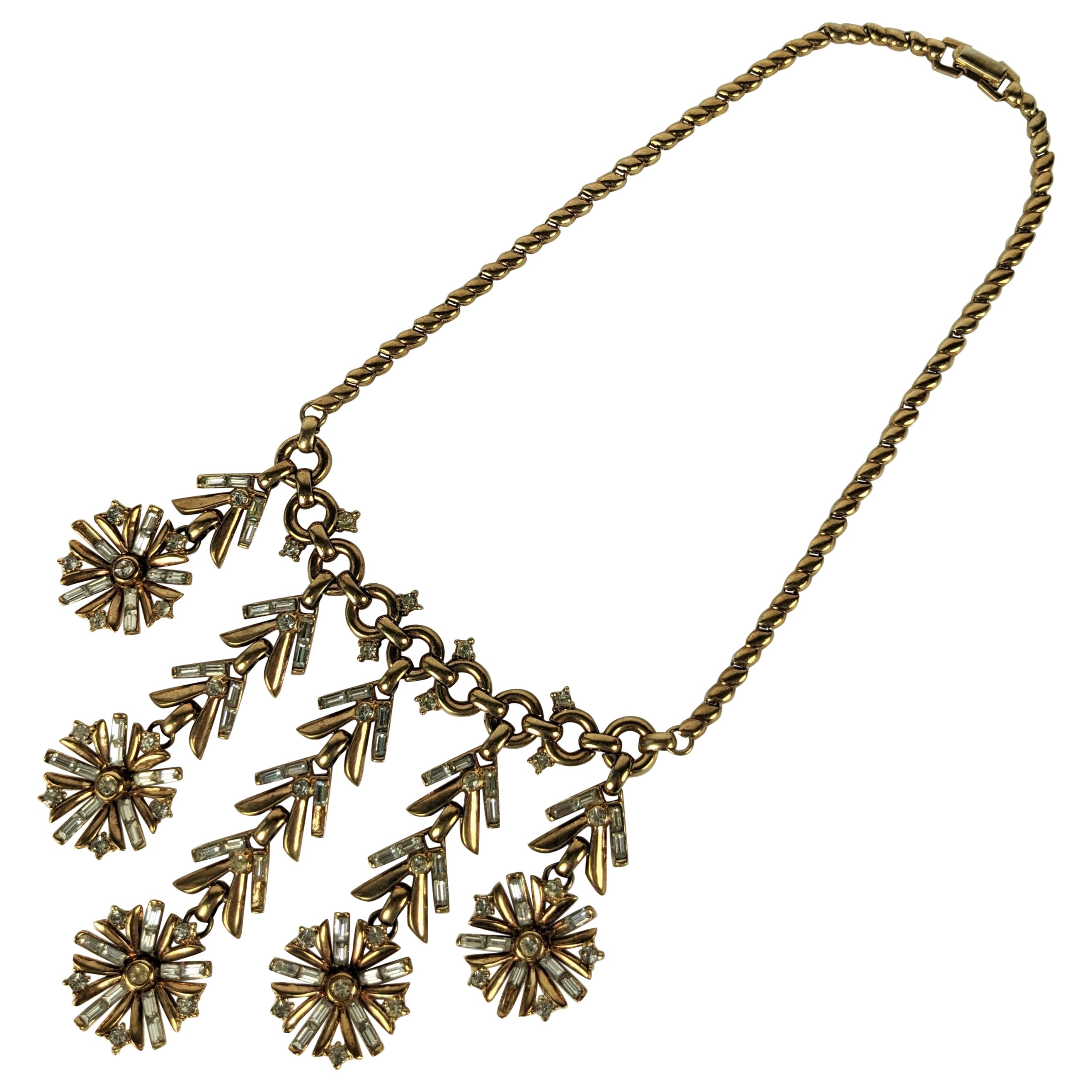 Collana Trifari con fiocco di neve articolato in vendita