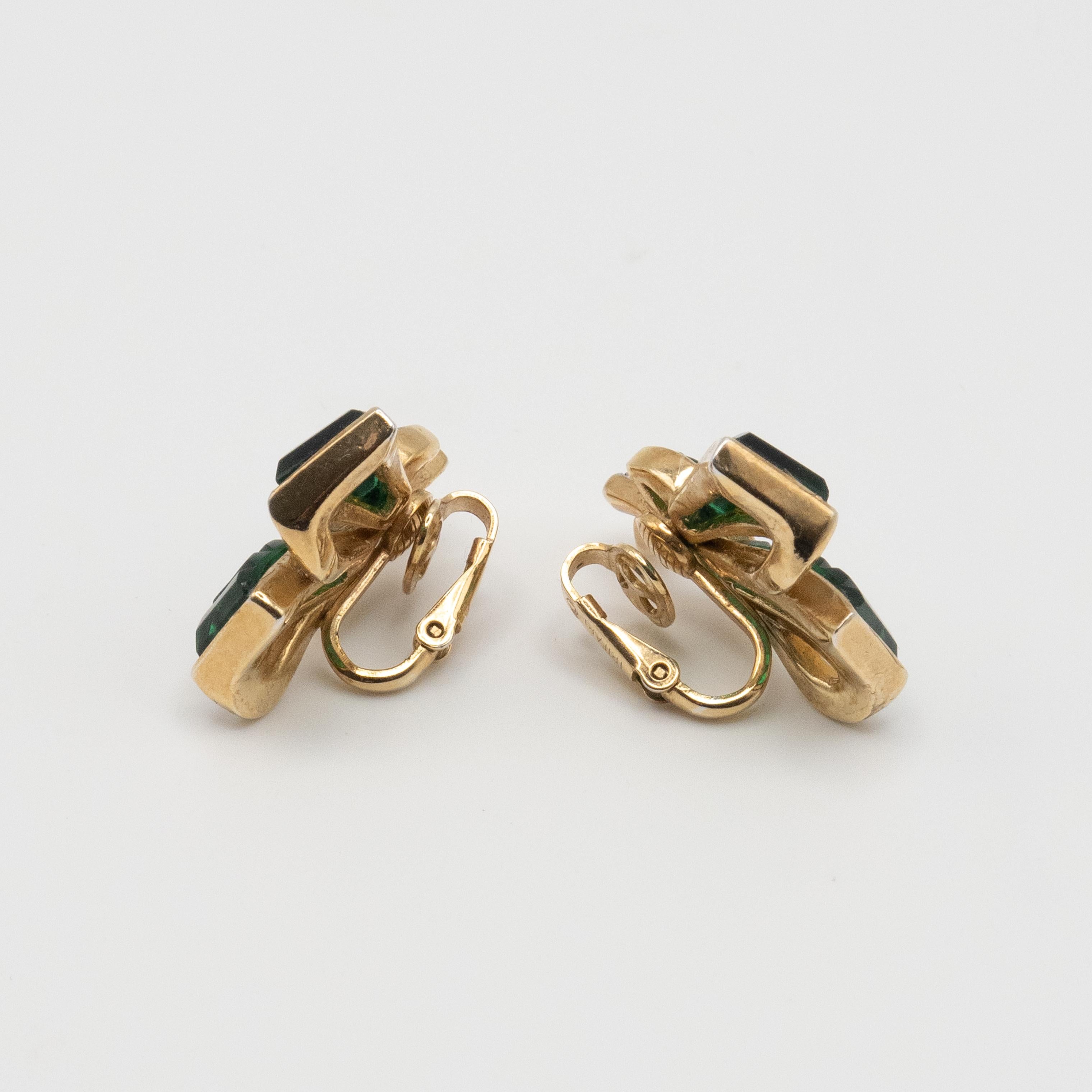 TRIFARI by ALFRED PHILIPPE Invisibly Set Knotted Bow Earrings In Excellent Condition For Sale In New York, NY