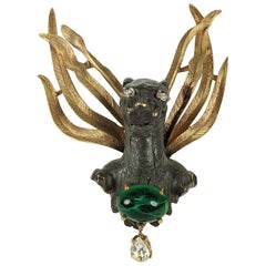 Trifari by Diane Love, Broche animal místico