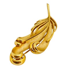 TRIFARI Krone signierte Gold-Designerbrosche