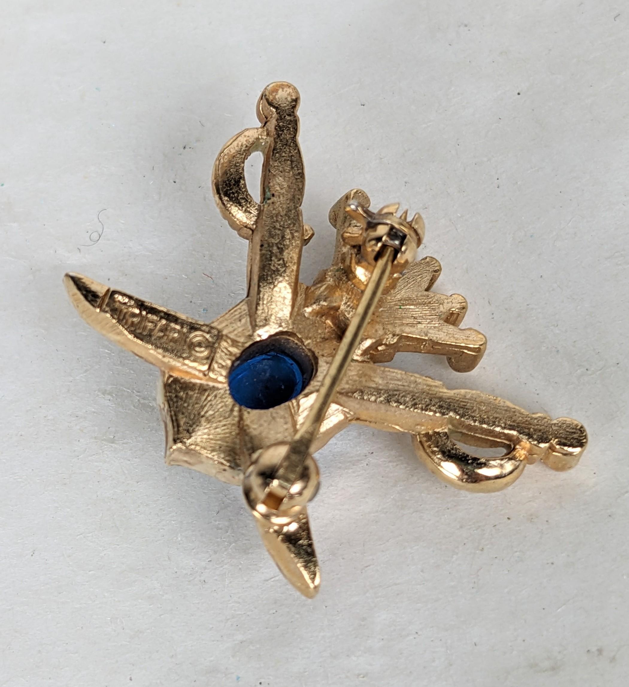 Trifari Enamel Heraldic Mini For Sale 1
