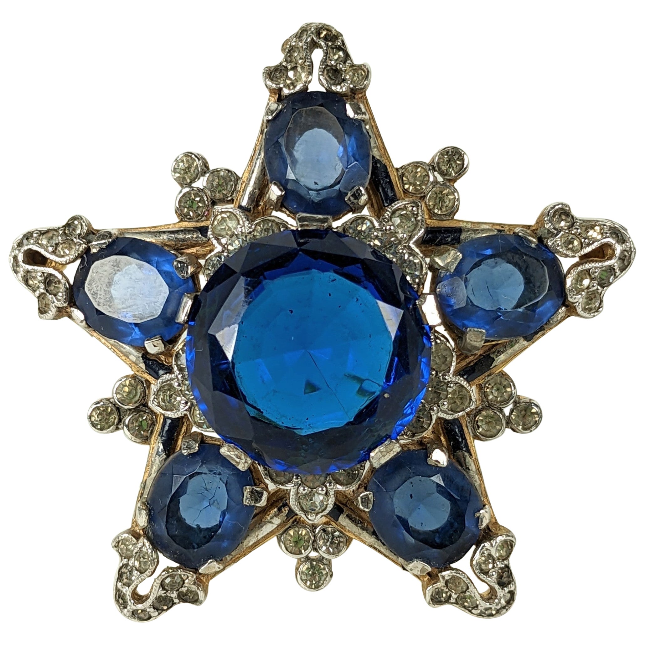 Spilla Trifari Eugenie Sapphire Star, Alfred Phillipe