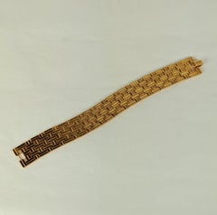 Trifari Flexible Link Gilt Bracelet, Alfred Phillipe