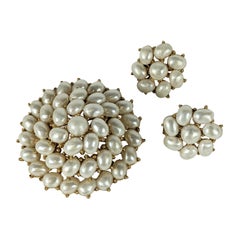 Vintage Trifari Freshwater Pearl Suite