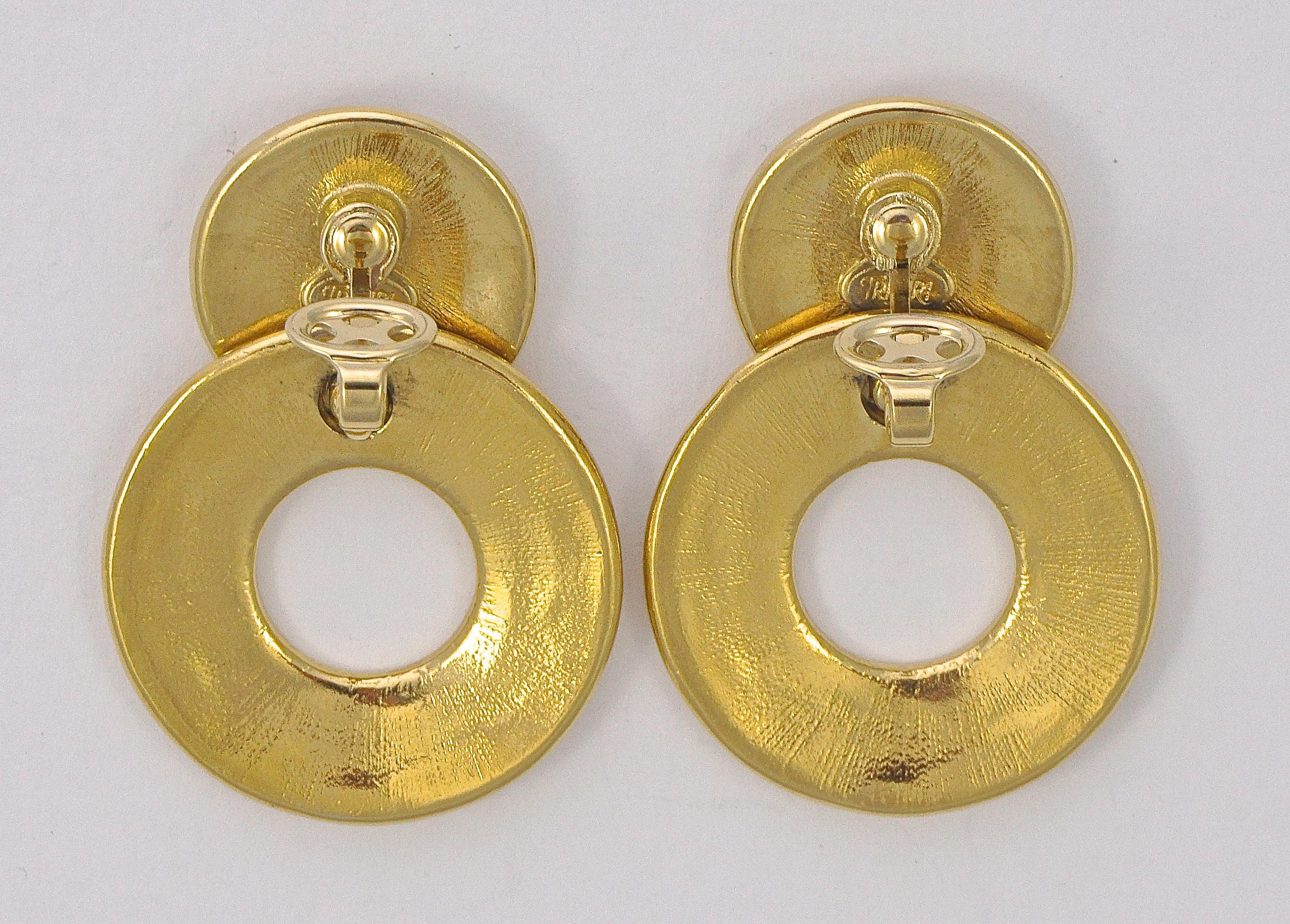 trifari clip on earrings
