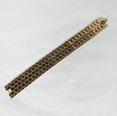 Trifari Honeycomb Link Retro Bracelet
