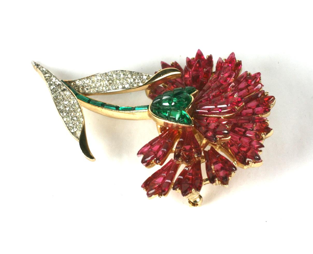 carnation brooch