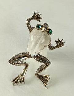 Trifari Jelly Belly Sterling Frog, Alfred Phillipe