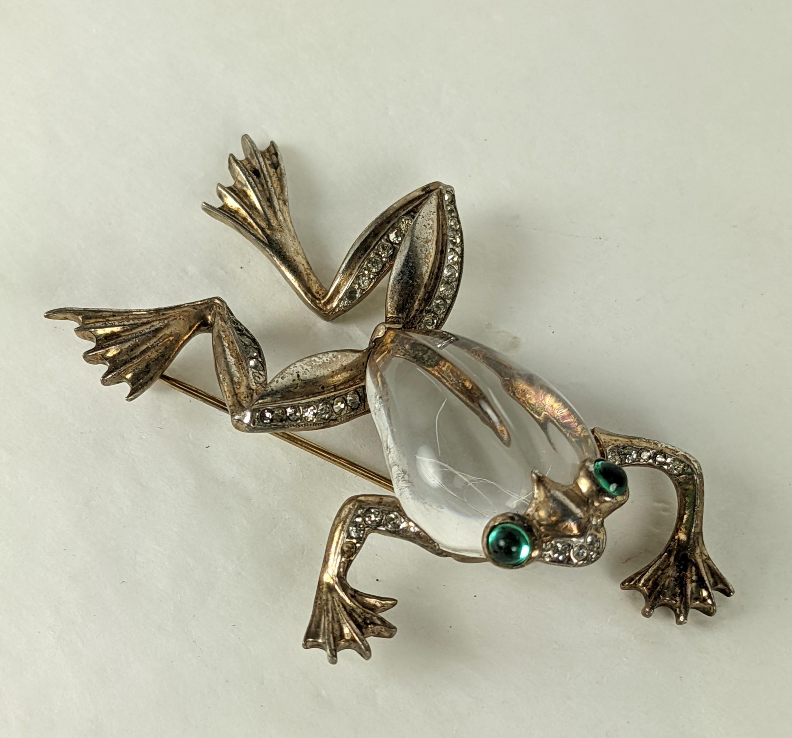 trifari frog brooch