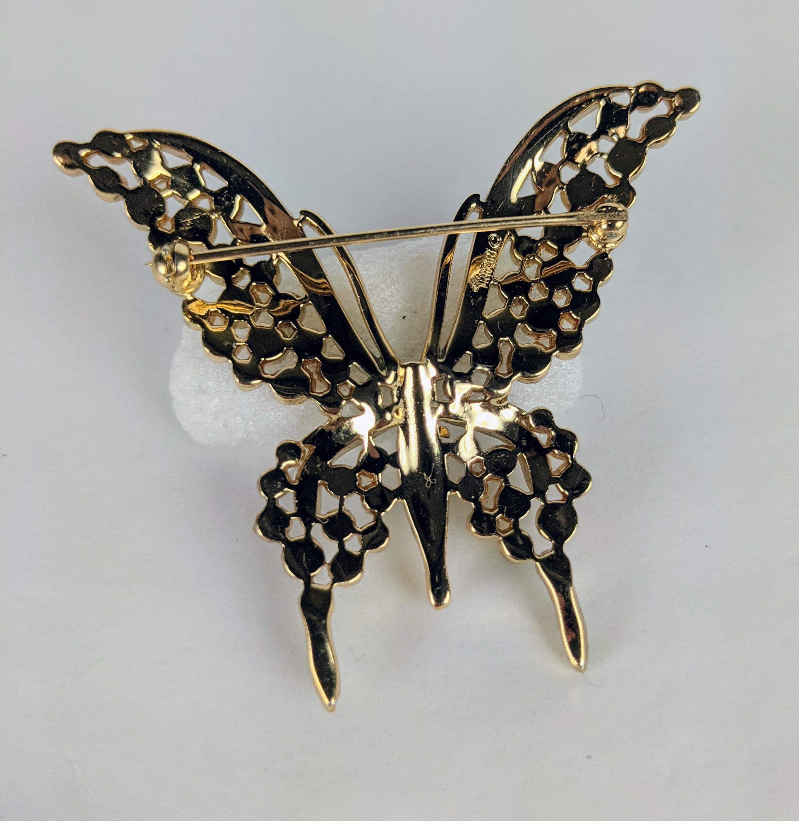 trifari butterfly pin