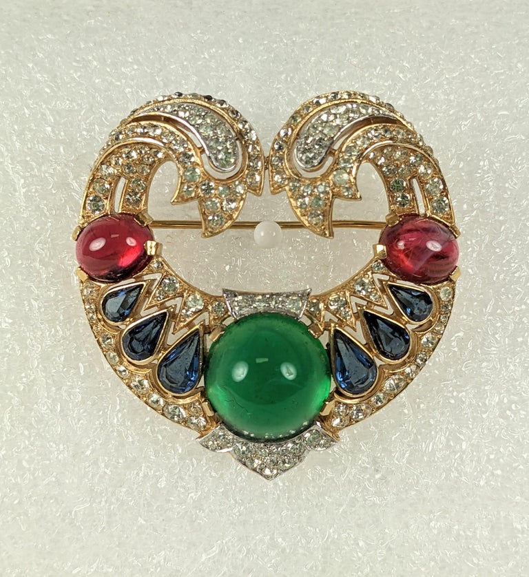 Broche Vintage Trifari - Bijou De Marque - Occasion Portée - Parfaite Pour Customiser Une Veste Ou Un Sac
