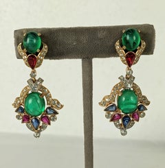 Trifari Jewels of India Moghul Earrings