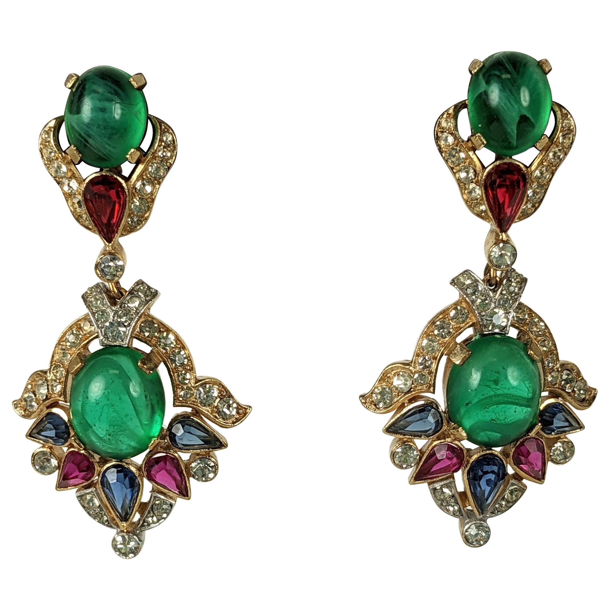 Pendientes Trifari Jewels of India Moghul