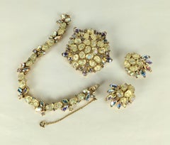 Trifari Lemon Aurora Moon Rock Suite, Etoile Series