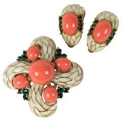 Trifari L'Orient Series Brooch Set