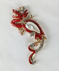 Trifari Ming Dragon Pearl Belly, Alfred Phillipe