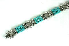 Trifari Ming Series Turquoise Early Bracelet