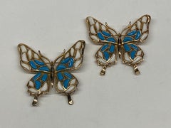 Trifari Modern Mosaic 1966 Butterfly Brooches